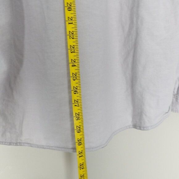 GH Bass & Co Gray‎ Linen Cotton Button up |  Men's Large - Picture 8 of 9
